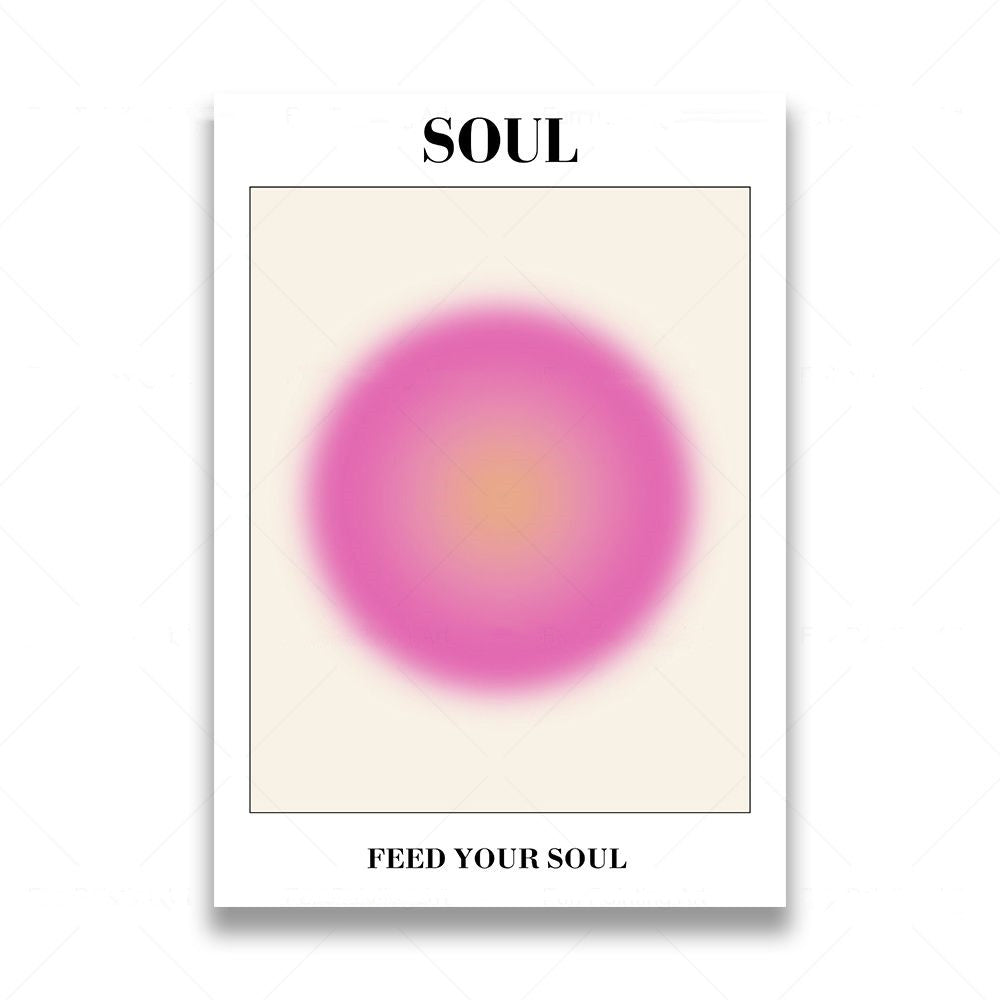 Mind Body Soul Aura Posters - Vellum Venture