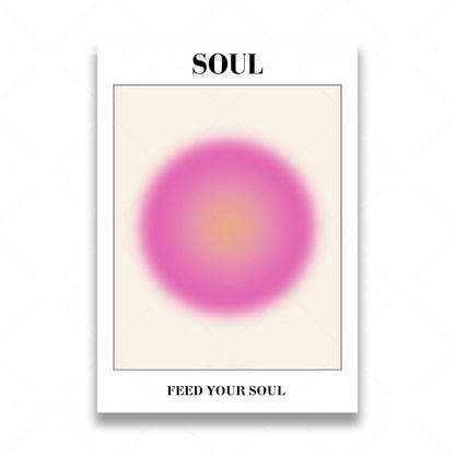 Mind Body Soul Aura Posters - Vellum Venture