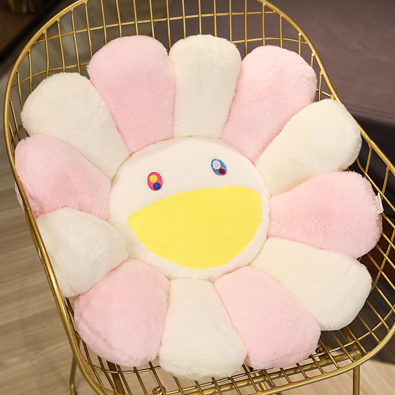 Plush Sunflower Pillow - Vellum Venture