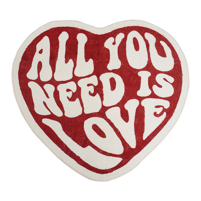 All You Need Is Love Rug (3 Colors) - Vellum Venture