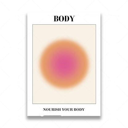 Mind Body Soul Aura Posters - Vellum Venture