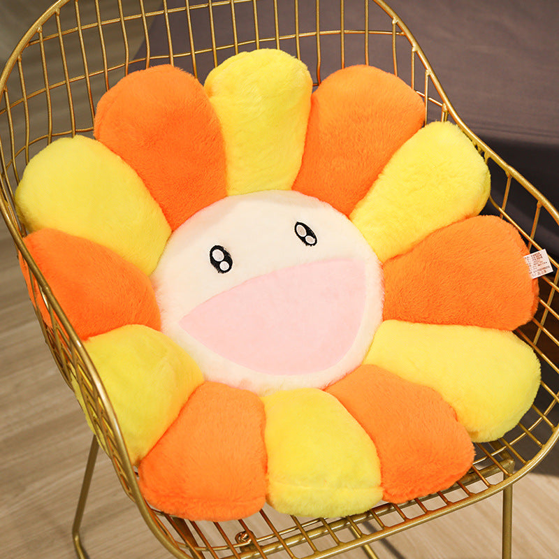 Plush Sunflower Pillow - Vellum Venture